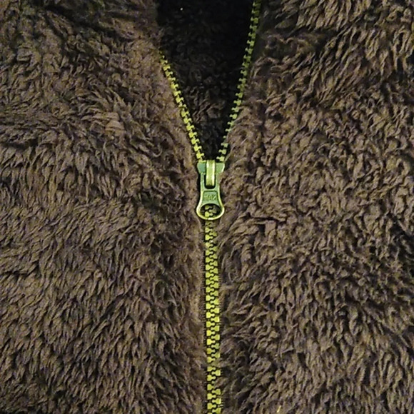 ST. JOHNS BAY ZIP UP TEDDY JACKET WITH CUT DIAMOND PATTERN, PURPLE - Picture 5 of 9